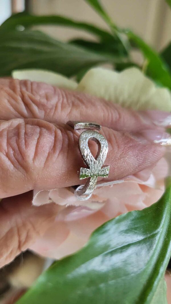 Ankh zilveren ring - Afbeelding 3