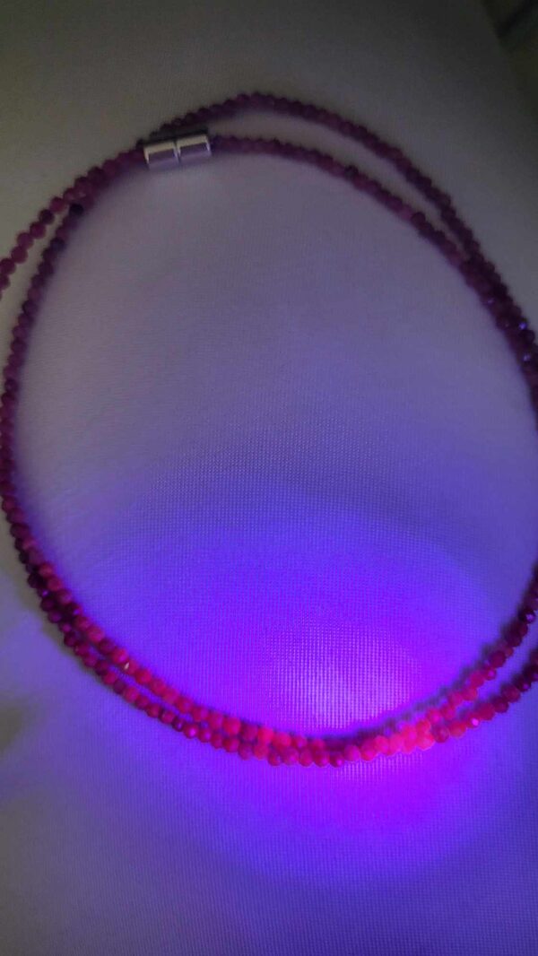 Robijn  facet ketting - Afbeelding 3
