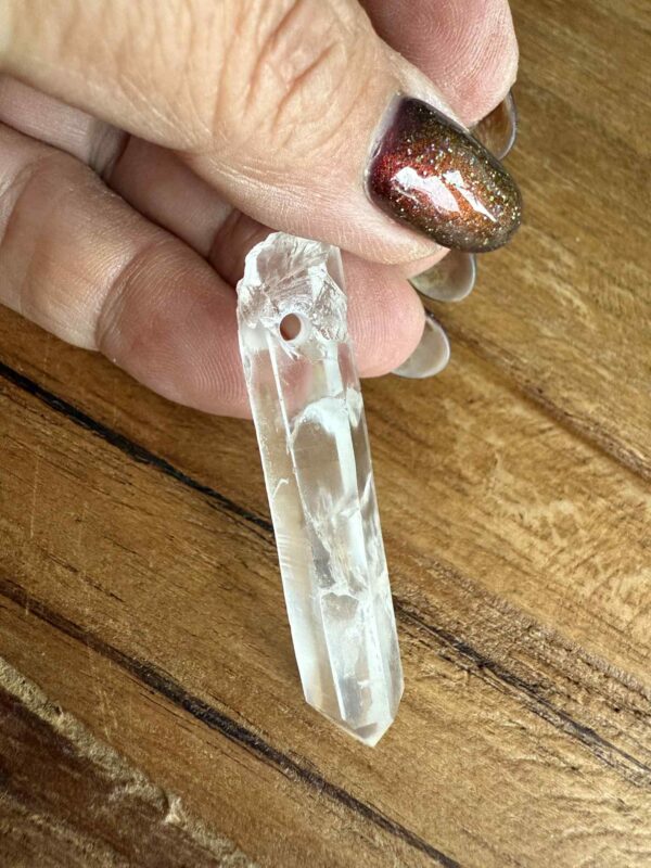 Silver Line Lemurian uit Diamantina doorboorde hanger - Afbeelding 2