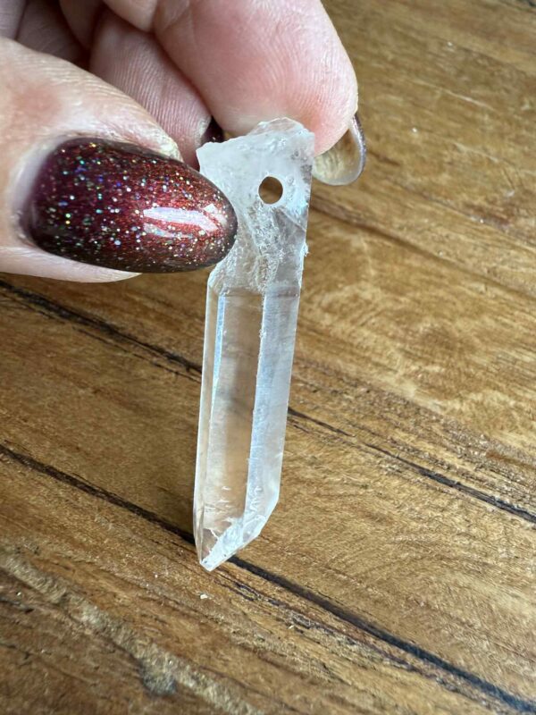 Silver Line Lemurian uit Diamantina doorboorde hanger